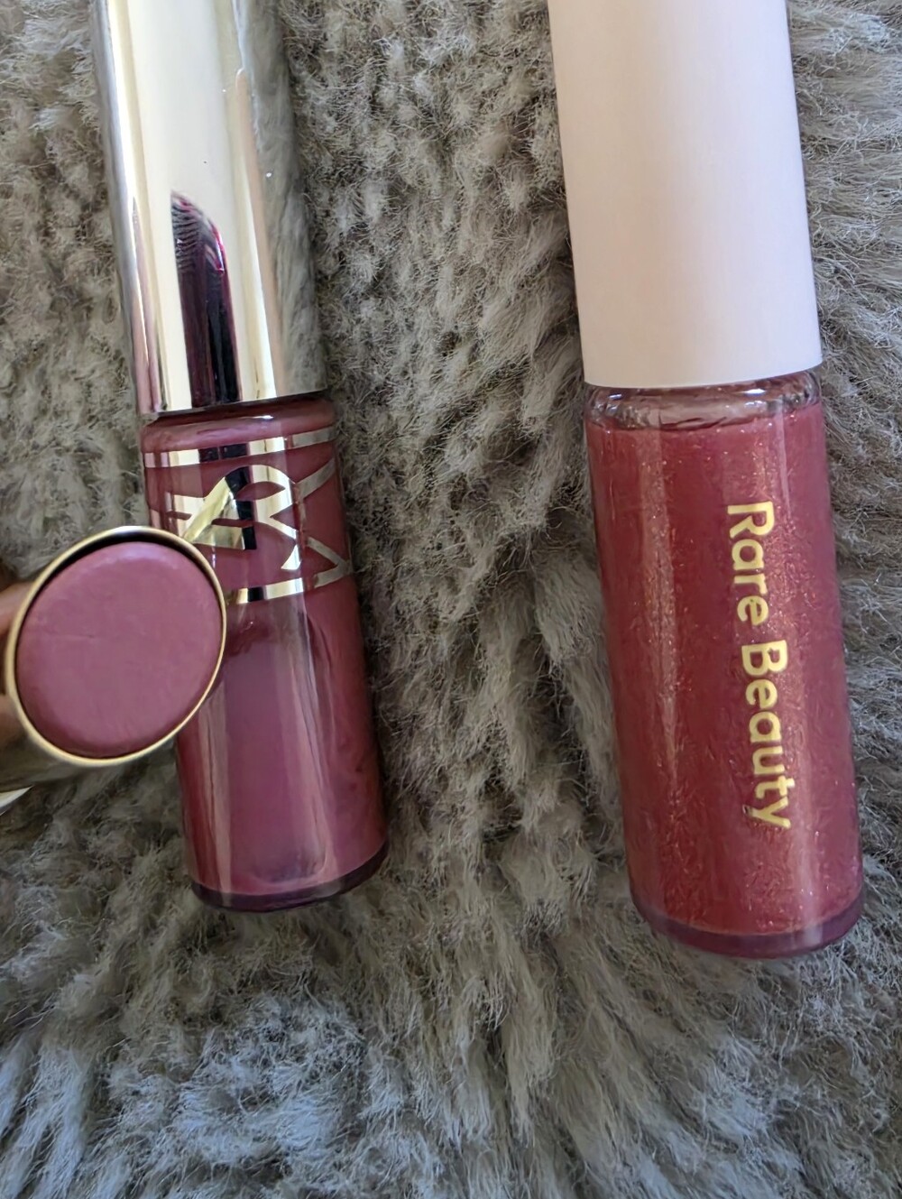 NEW SET OF 3 MINI LIPGLOSS YSL, RARE BEAUTY, TARTE - Picture 4 of 4